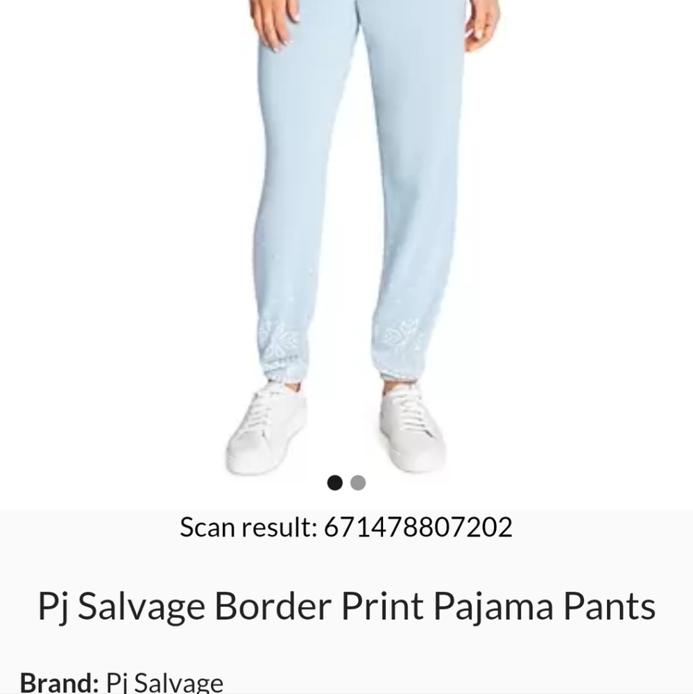 PJSALVAGE border print pajama pants